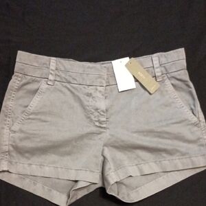 J. Crew Women's Gray Chino Shorts